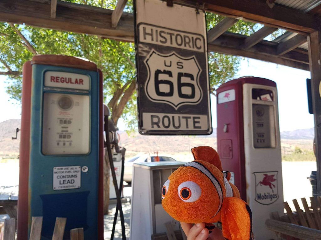 Gasolinera en la ruta 66 de Estados Unidos